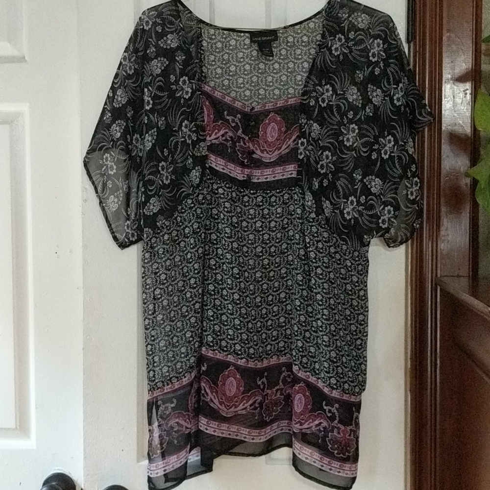 Lane Bryant sheer top